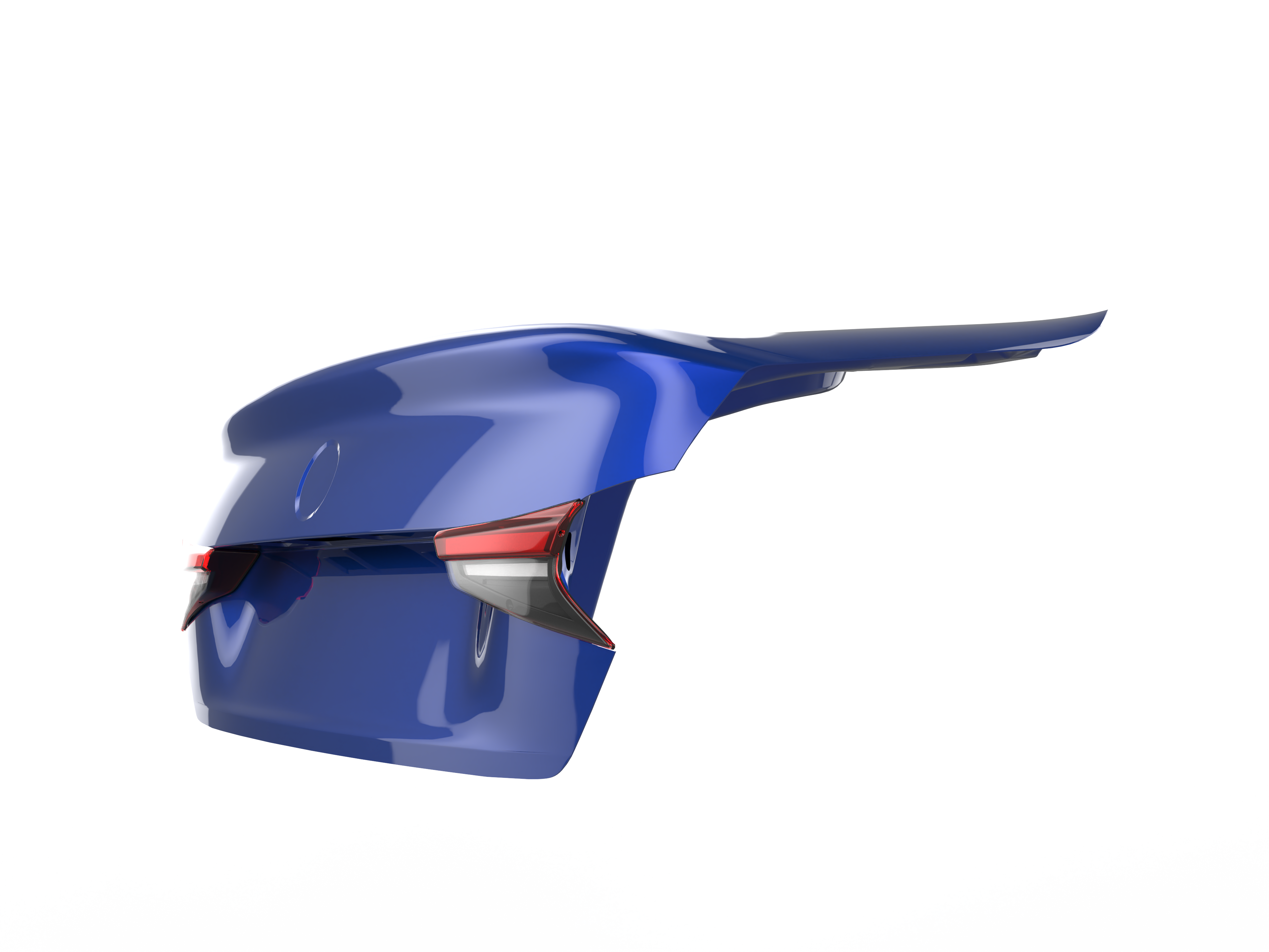 DBK extended taillight trunk in Portimao Blue