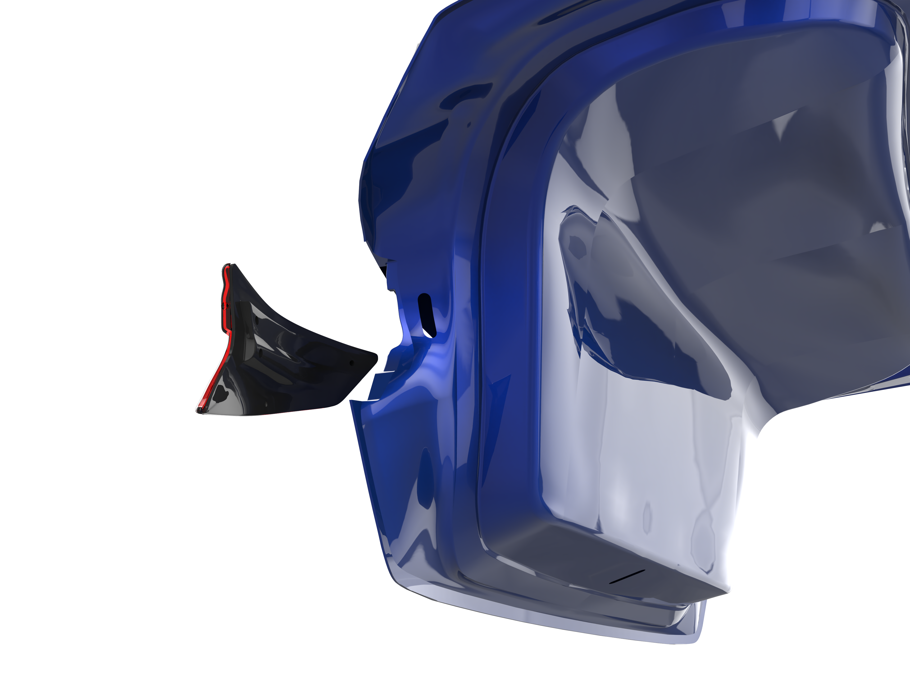 Blue — module removed